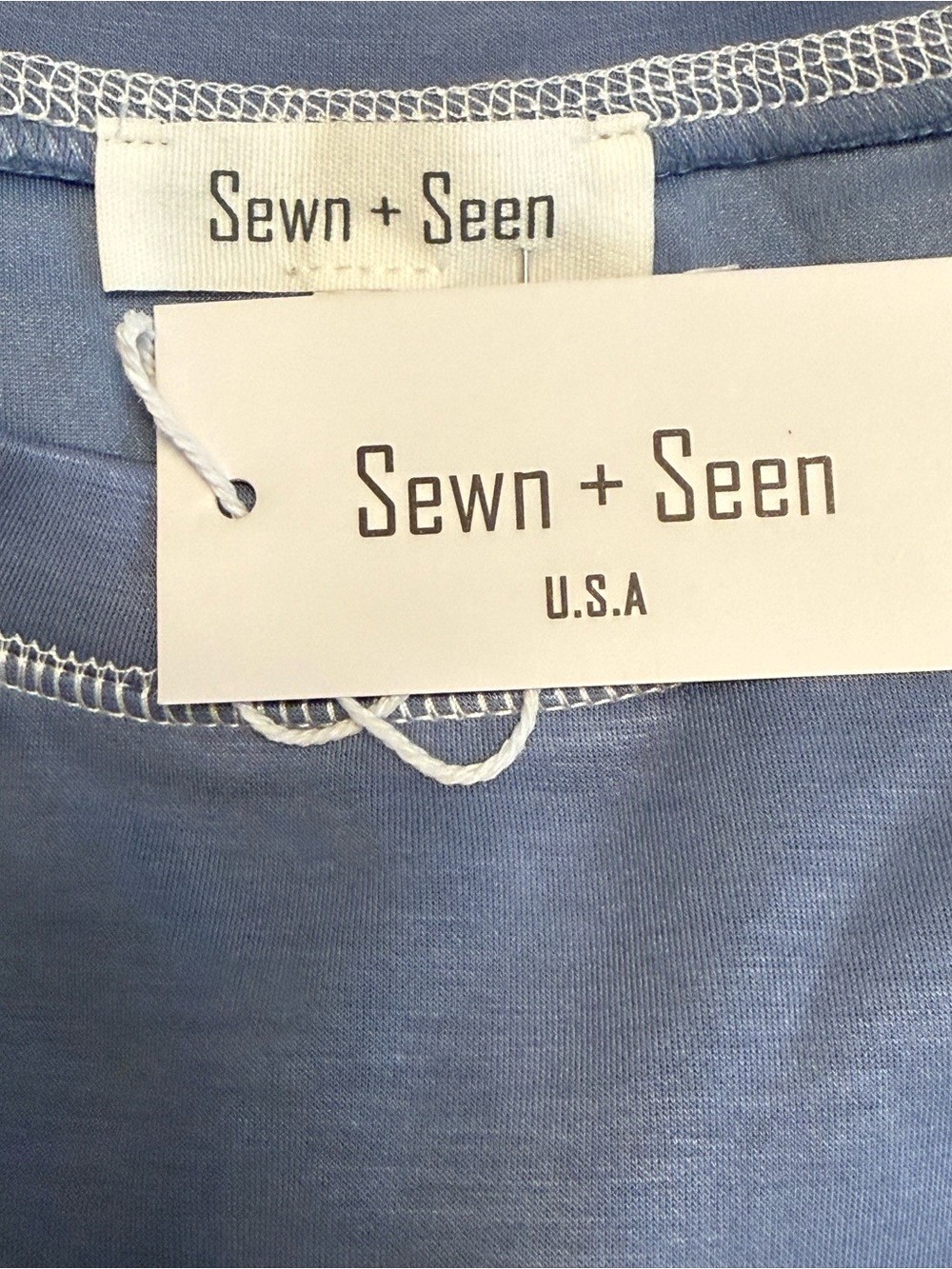 Sewn + Seen Scuba Trendy Lounge SET Dusty Blue. NWT - Picture 4 of 13